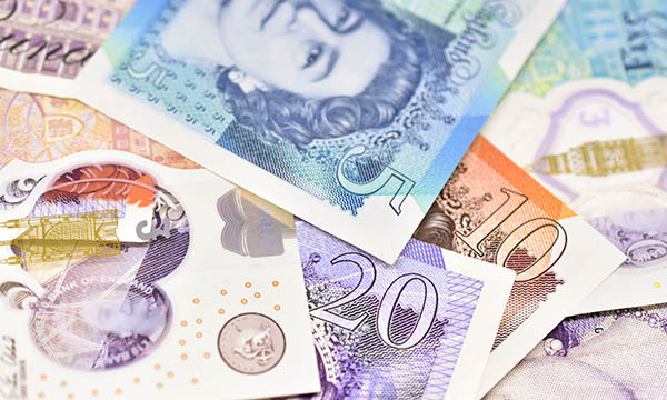 UK sterling bank notes