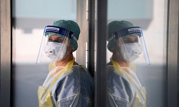 Nurse wearing PPE