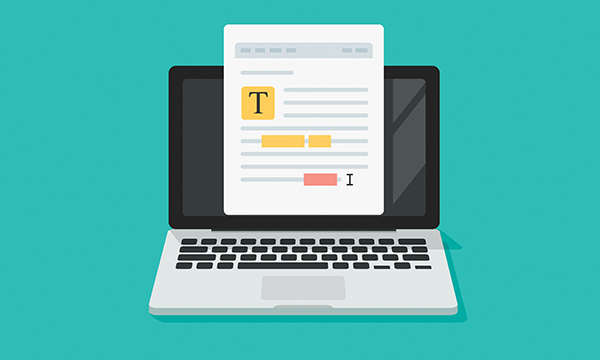 Writing logo