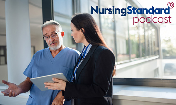 Distrust of senior management: nurse talking with manager
