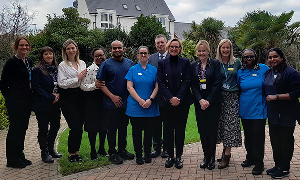 Nurse and care home shadowing: staff from Folkestone Care Centre and Queen Elizabeth The Queen Mother Hospital