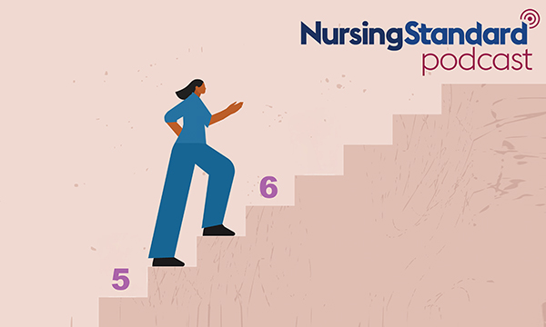 Band 5 to band 6: nurse climbing steps