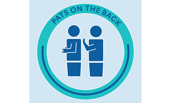 A pat on the back