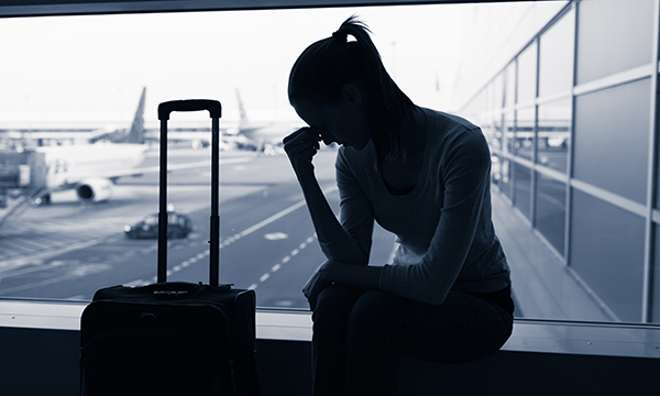 Woman at airport
