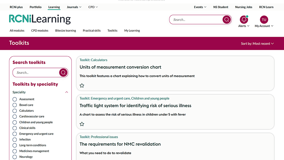 RCNi learning nursing toolkit launch