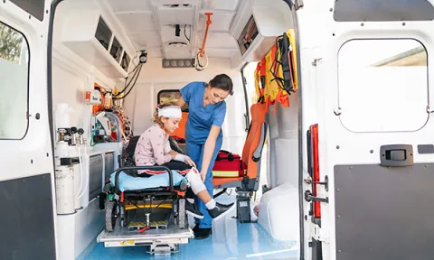 Many emergency nurses start triage, investigations and treatment of patients in the back of ambulances outside overcrowded emergency departments