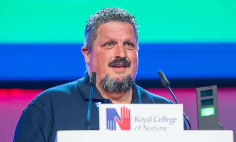 Emergency nurse Stuart Quarterman urges action at RCN congress Picture: RCN