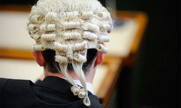 Nurses in legal proceedings: barrister’s head viewed from behind