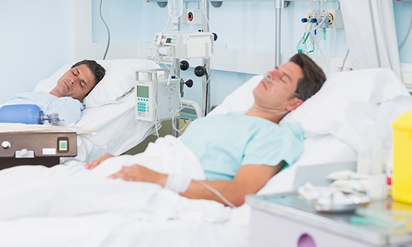 Patients sleeping