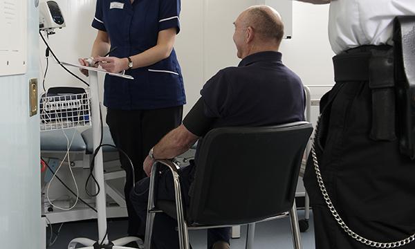 nurse with prisoner