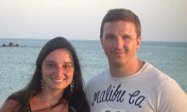 Sarah Raven with her husband JJ