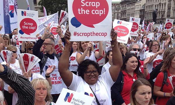 Pay protest