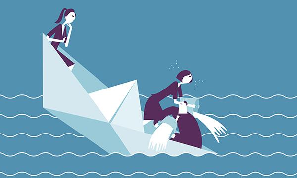 Sinking ship