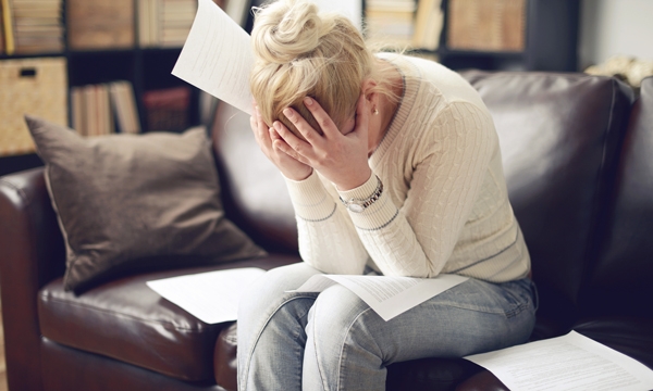 Stressed woman