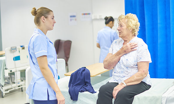 Nurse and patient